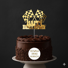 Race Car Acrylic Cake Topper