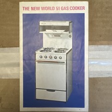 Vintage Brochure & Instructions For New World 51 Gas Cooker 1966 #RCF/432(8-66)