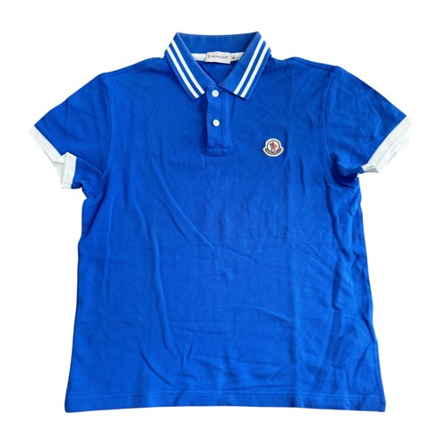 Moncler mens polo shirt blue - moncler,