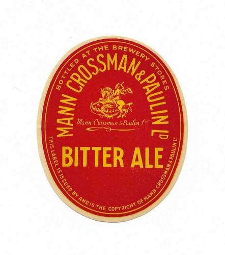 Old label mann - mann, &