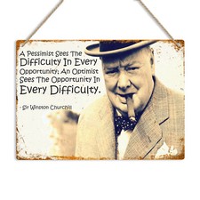 WINSTON CHURCHILL QUOTE Retro