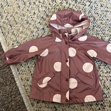 Girls Pink Zara Waterproof Coat Age 12-18