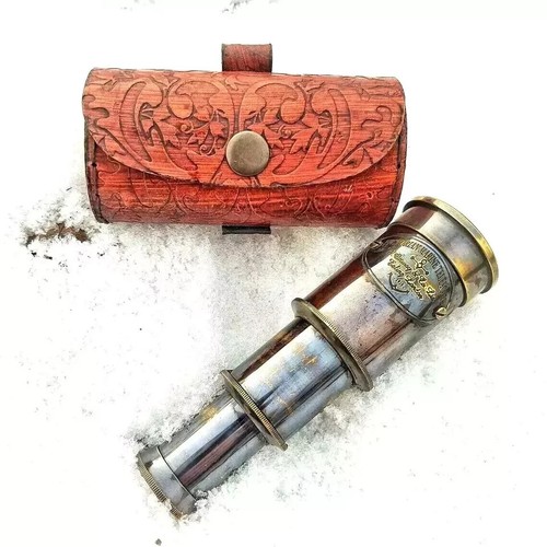 Brass telescope marine antique - brass,