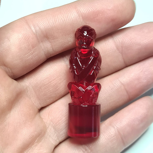 Ruby monkey statue mini - monkey,