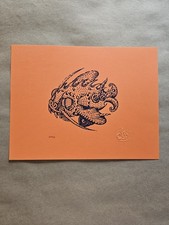 David Welker Orange Fish Risograph Art Print xx/200