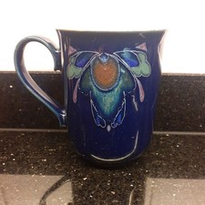 DENBY BAROQUE BLUE STRAIGHT SIDED MUG x 1