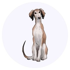 24 x 'Saluki Puppy' Stickers