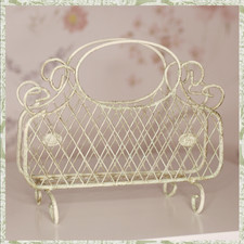 Vintage White Metal Wire