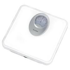 Terraillon White Bathroom Scales T61 Mechanical Magnified Dial 120kg