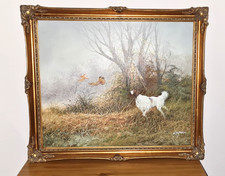 Large Framed Hunting Scene Oil