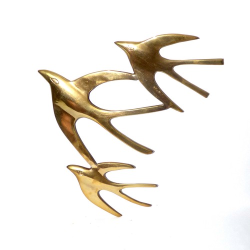 Vintage brass wall - brass, 3