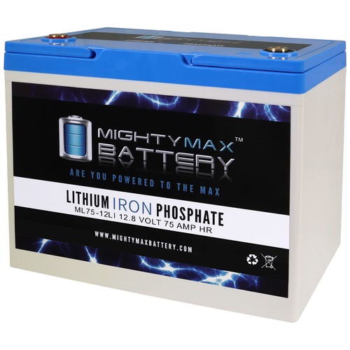 Mighty max 12v 75ah lithium - mighty,