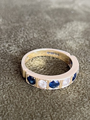 Gold half eternity - half, ring