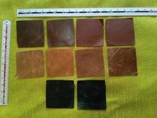 10x Assorted Real Leather