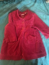 girls red monsoon coat 12-18 