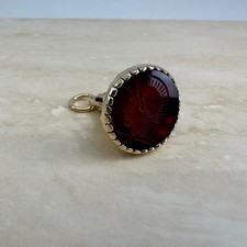 Antique Georgian Carnelian Engraved Centurion Seal Fob in Yellow Gold