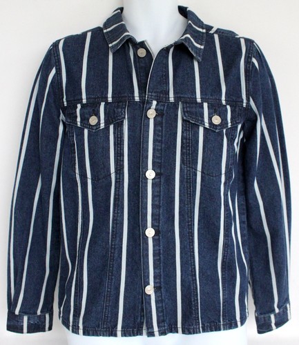 Boohooman striped denim jacket - boohooman,