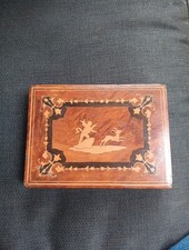 Antique Sorrento Marquetry Playing Card Bridge Box