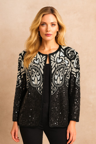 Vintage rina beaded sequin - beaded,