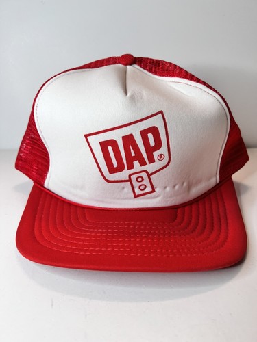 Vintage red white mesh back - red,