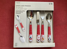 NEXT - Santa and Friends 16 Piece CUTLERY SET - Christmas Xmas - NEW in BOX
