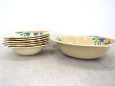Wade Heath Pottery Bowls Floral Design x7
