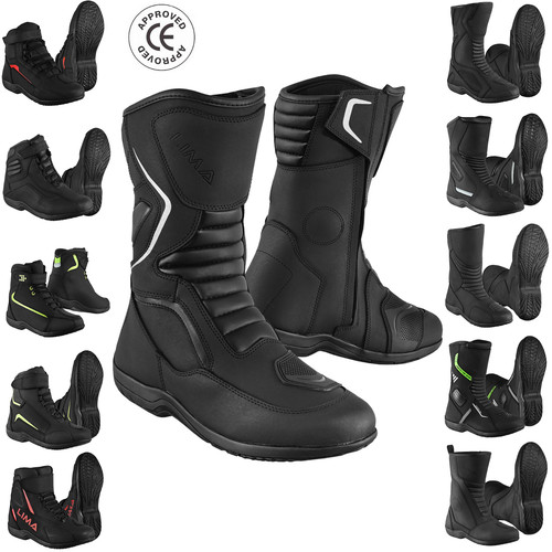 Men motorcycle boot leather - motorcycle,