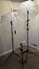 TFJ Photography Studio Continuous Lighting Soft Umbrella Kit