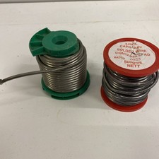 2 reels Plumbing Solder Wire Leaded (WITH Lead) 500g Reel red & green  