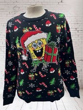 Nickelodeon Sponge Bob SquarePants Ugly Christmas Sweater Unisex Size Small