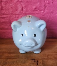 Large Blue with Hearts Ceramic