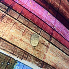 1964 Innsbruck Winter  Olympic Skiing Metal  Pin Stick Badge   , Good Condition