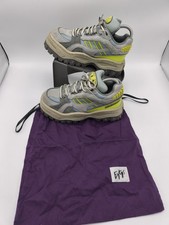 Eytys Grand Prix Chunky Lace Up Platform Trainers Blue Grey Yellow Size UK 5