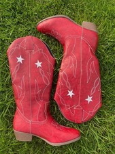 Burgundy red silver star
