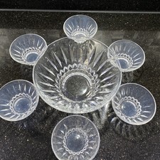 Glass fruit trifle bowl - glass, large