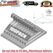 100 Pcs Wire Coat Hangers