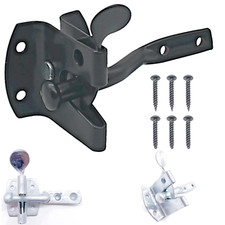 Gate Latch Catch Auto Heavy Duty with Screws Automatic Slam Garden Shed Door UK