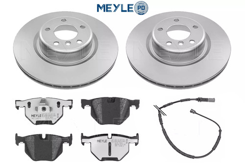 Meyle rear brake discs pads - discs,