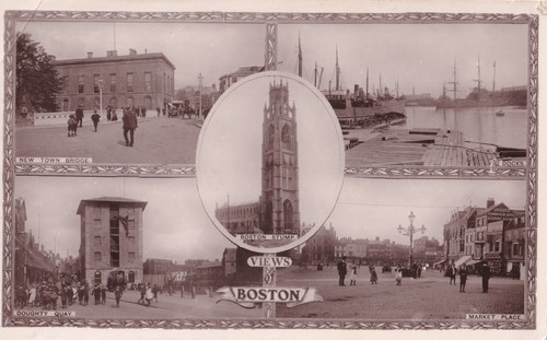 Antique postcard views - antique,