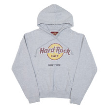 HARD ROCK CAFE New York Mens Grey Hoodie USA S