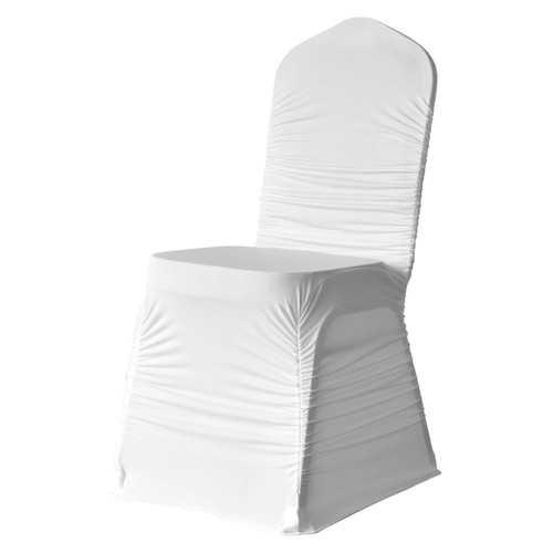 White spandex chair covers - white,