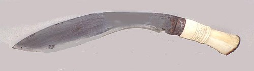 Antique gurkha bone hilted - antique, bone-hilted