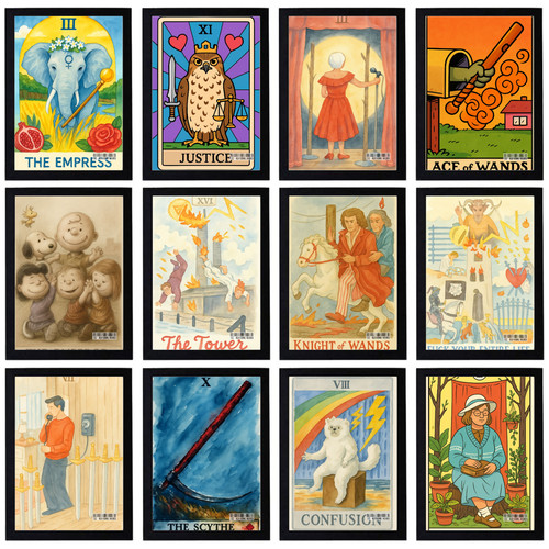 Vintage tarot cards - vintage,