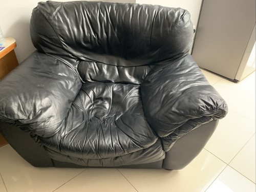 Leather sofa set - sofa, 3