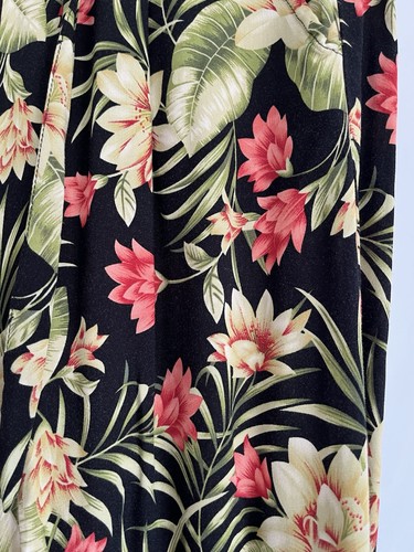 Wide leg flowered - flowered, trousers