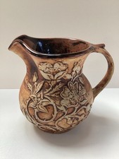 Vintage Quantock Pottery Jug With Wild Rose Design