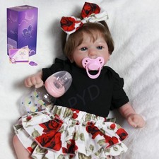 Handmade Soft Reborn Dolls Vinyl Silicone Real Life Newborn Baby Girl Preemie UK