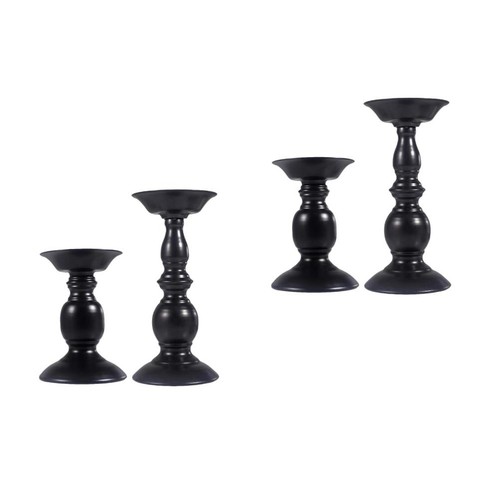 Black iron art - iron, candle