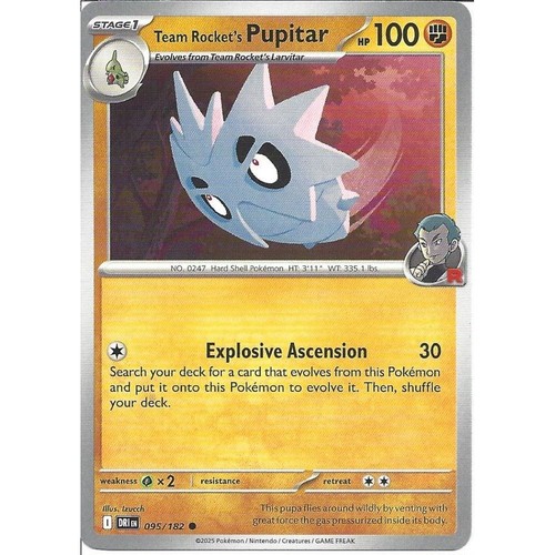 095 182 team rocket pupitar - rocket's,