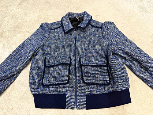 Women blue tweed short - me+em, women's